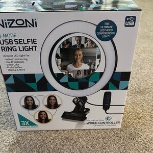 USB Selfie Ring Light - Black